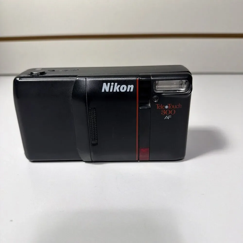 Nikon Tele Touch 300 AF Point & Shoot 35mm Film Camera 35-55mm Macro Lens TESTED